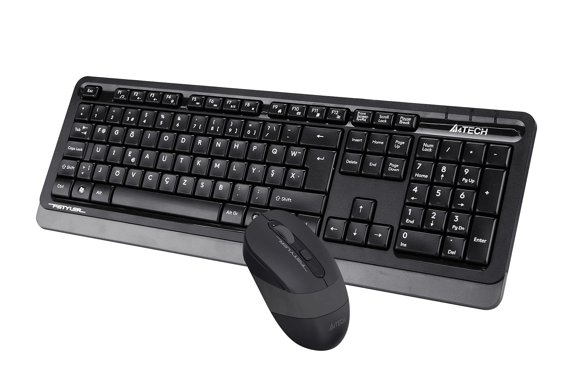 A4 Tech FG1010 Fstyler Wireless (F) turecka klawiatura multimedialna Fn + zestaw 2000 Dpi Nano Optical Mouse