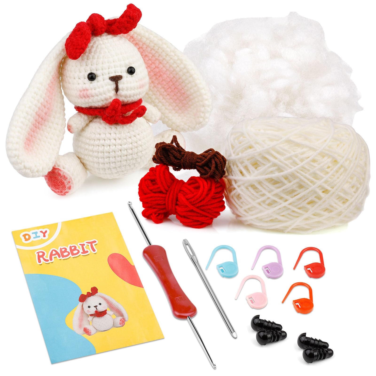 Kit De Crochet Débutant Avocat - Qutalmi - Avec Laine, Aiguille Et Guide - Loisir Créatif, Cadeau DIY