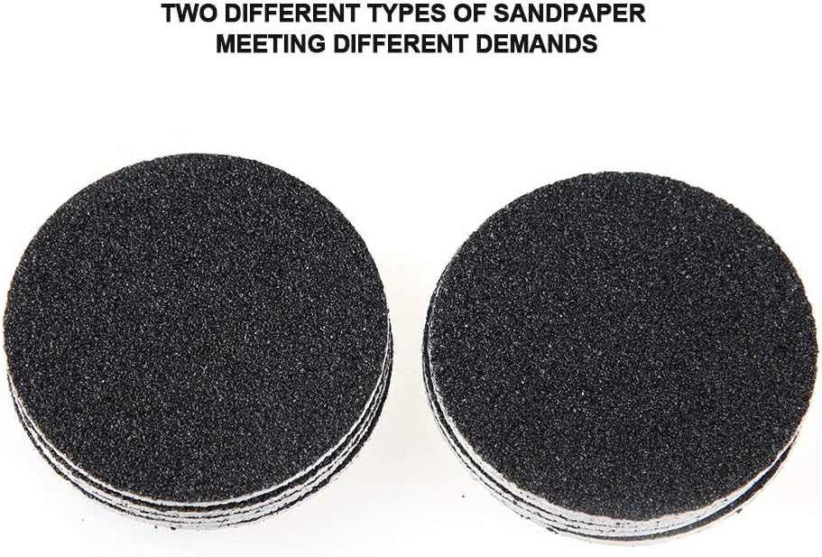 Electric Callus Remover for Feet Adjustable Speed, Electric Foot Callus Remover with 60pcs Replacement Sandpaper Discs, Powerful Pedicure Electronic Foot File for Dead Dry Hard Skin Calluses(US)