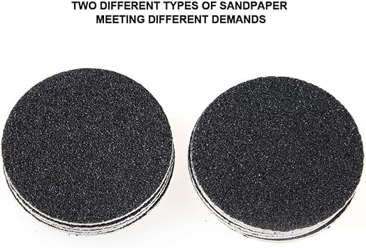 Electric Callus Remover for Feet Adjustable Speed, Electric Foot Callus Remover with 60pcs Replacement Sandpaper Discs, Powerful Pedicure Electronic Foot File for Dead Dry Hard Skin Calluses(US)