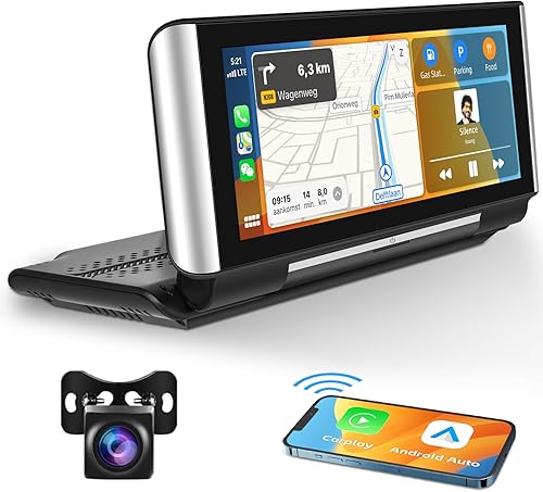 UNITOPSCI Estéreo portátil para coche con Bluetooth inalámbrico Apple CarPlay Android Auto Cámara delantera y trasera Ford 6.86 pulgadas pantalla disponible en Yaxa Venezuela
