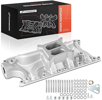 フォード　モデルa 4バンガー　エキゾースト　マニホールド　暖房機能付き Amazon | A-Premium デュアルプレーンインテークマニホールド フォード