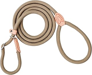 Retrieverleine mit Zugstopp, 180 cm Hundeleine mit Halsband, Witterungsbeständig Leine Hund Einstellbar Trainingsleine für Kleine bis Große Hunde