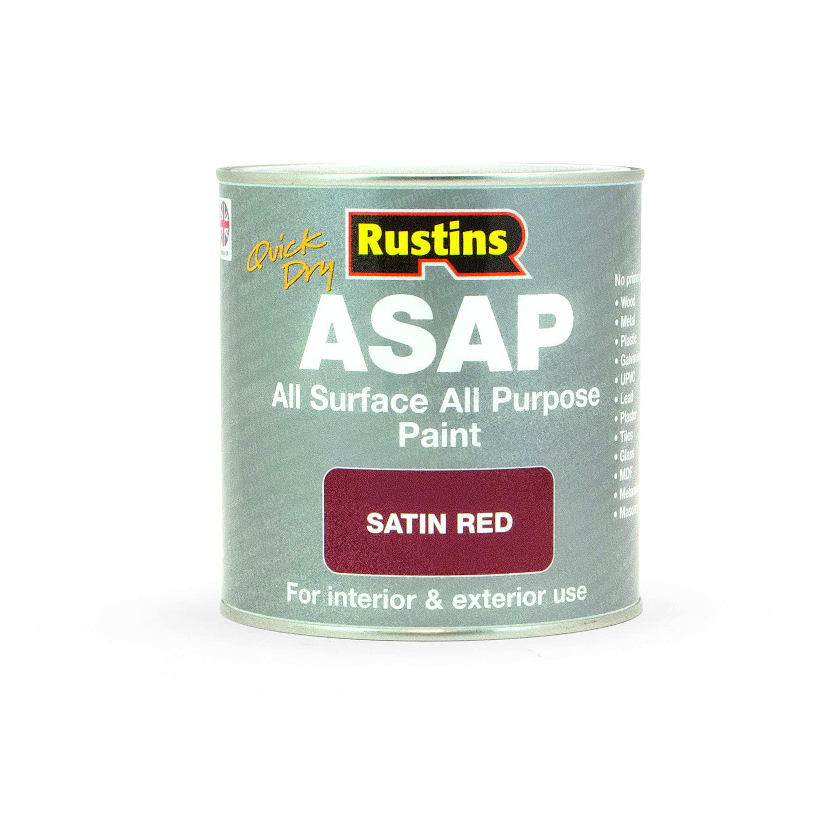 RUSTINS ASAP Paint Red, 1 L (Pack of 1)