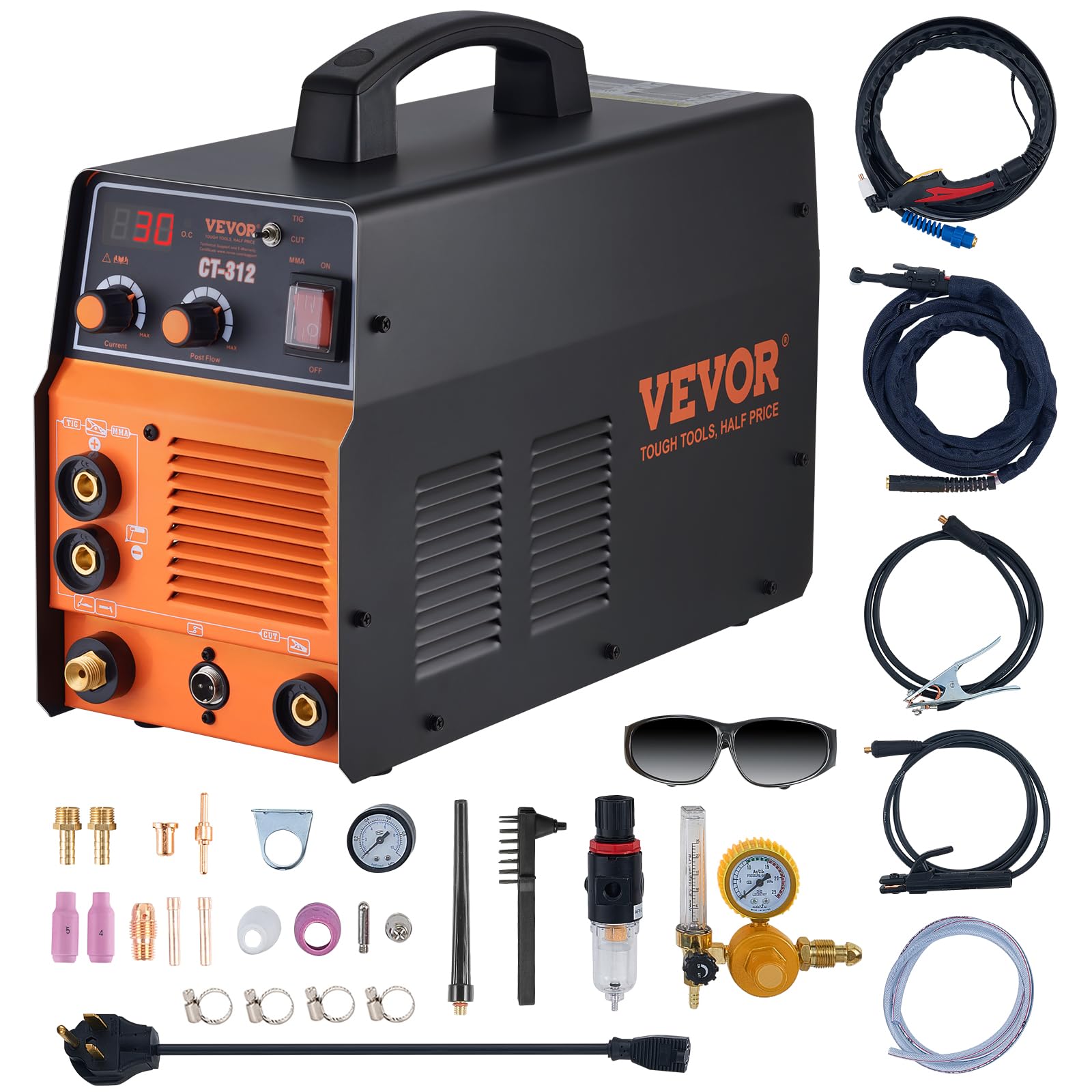 Amazon | VEVOR 3イン1プラズマカッター溶接機 CT-312 TIG/MMA 