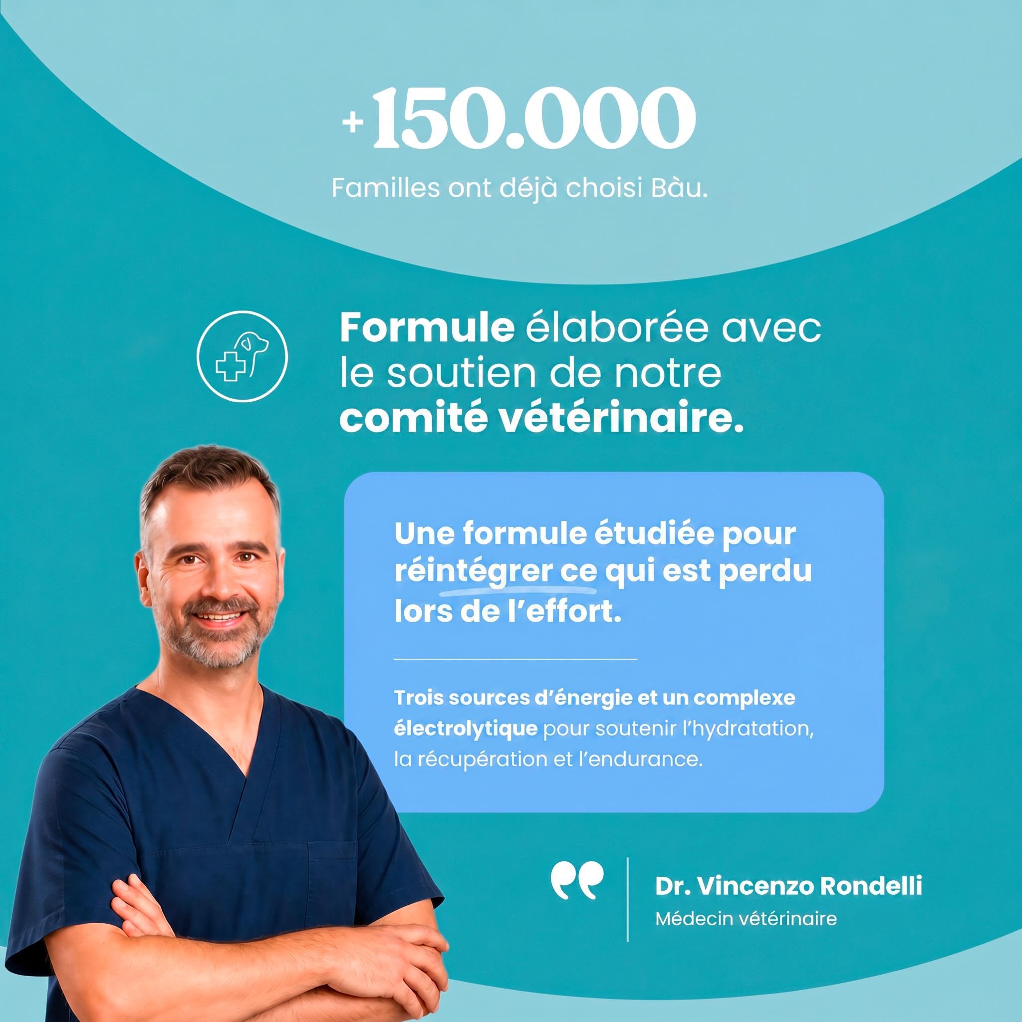 BAU Réhydratant Électrolytique pour Chiens Sportifs – Idéal par Temps Chaud – Gel Énergétique avec Magnésium, Sodium et Potassium – Soutien Pendant l’Activité – Sticks Unidose