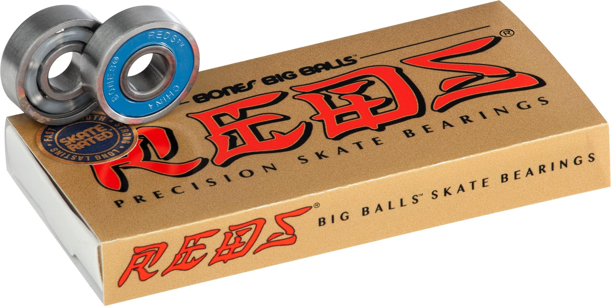 Big Balls Reds Skateboard Bearings 8 Pack
