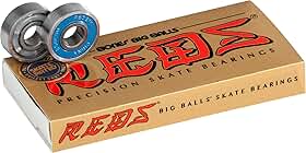 Bones Rolamentos para skate Big Balls Reds Pacote com 8