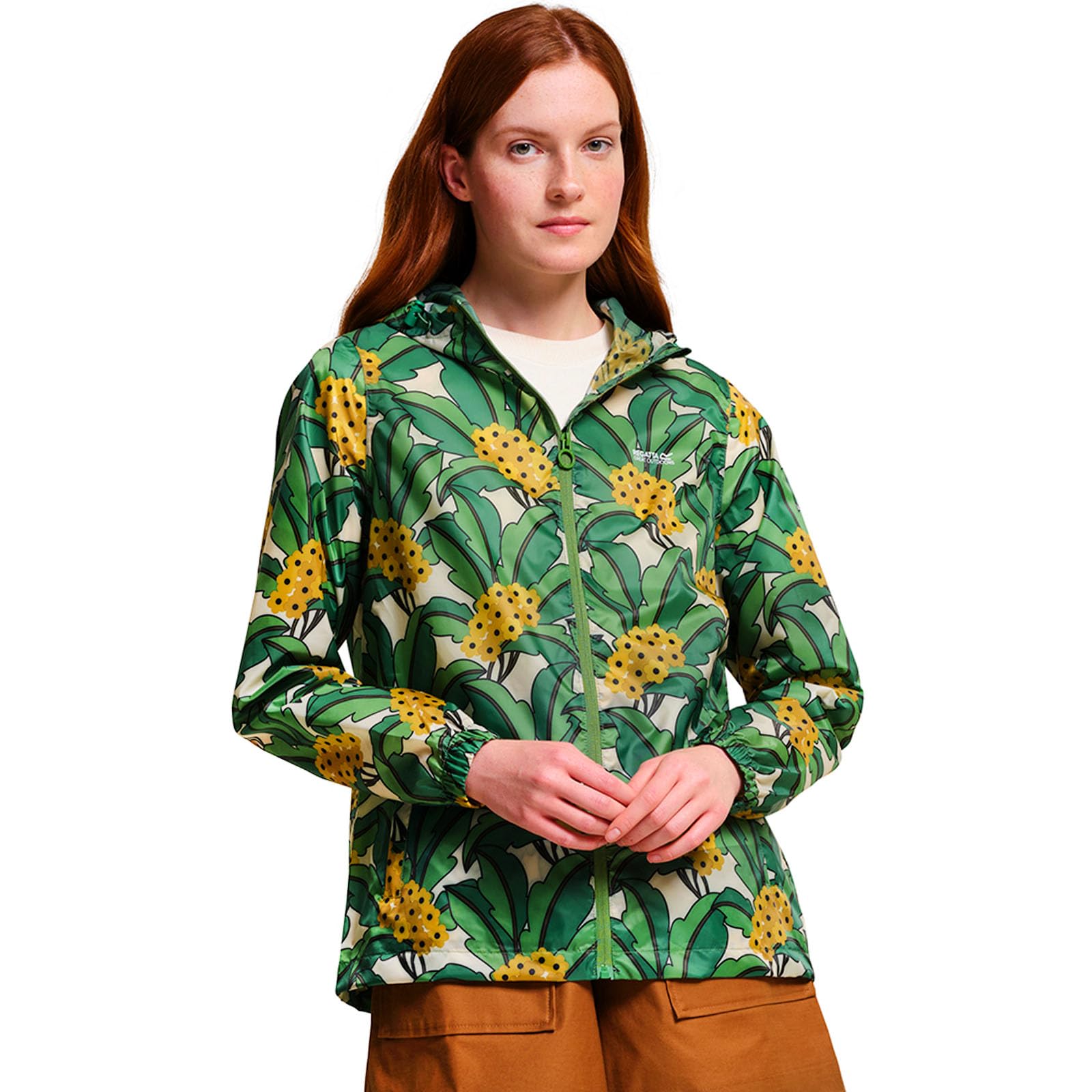 Regatta Women's Pack-It Jacket - Waterproof - Bottle Green - Size 16