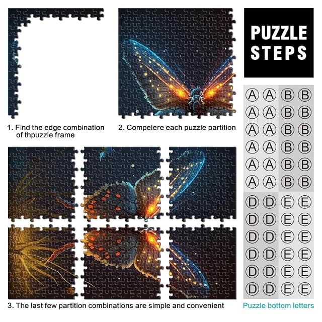 Foto 2 de 4 de Rompecabezas para Adultos Unrealism Butterfly Rompecabezas de 1000 Piezas para Adultos y niños Rompecabezas…