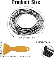 Vista 2 de Tiras universales para interiores de automóvil, decoración de galvanoplastia universal de 16.4 pies para salpicadero de puerta, accesorios flexibles