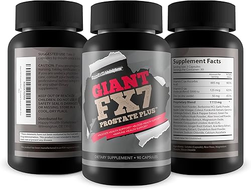 Miniatura 4 de Giant FX7 Prostate Plus - Suplementos de próstata para apoyo de próstata y flujo sanguíneo - Ayuda a la energía y la resistencia - Promueve la
