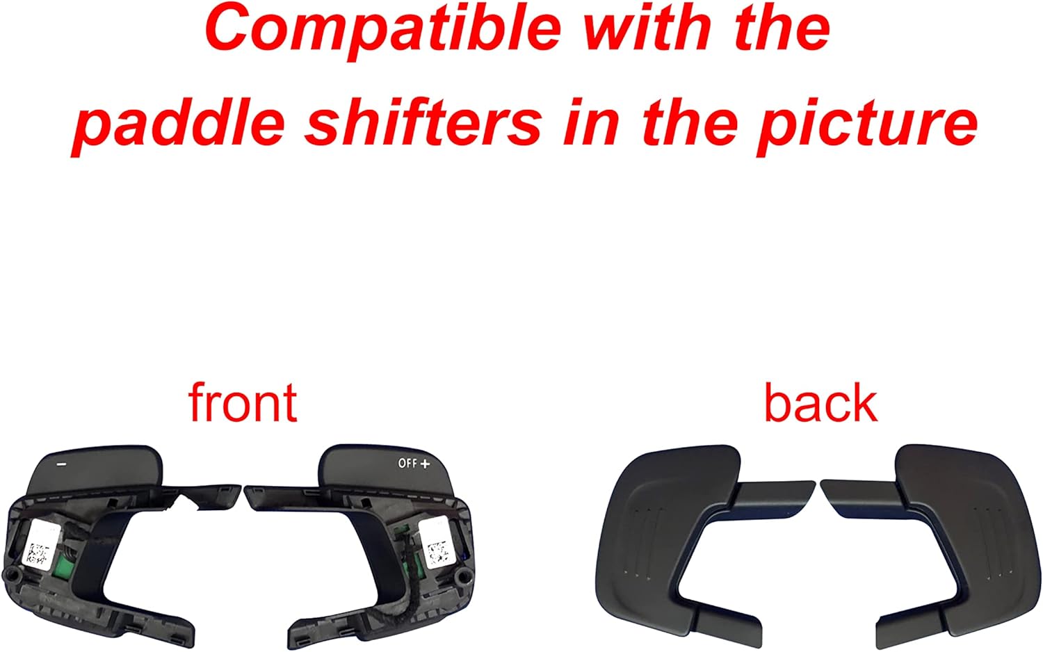 Steering Wheel Shift Paddle Extended Shifter Trim Cover compatible with VOLKSWAGEN VW GOLF 7 SCIROCCO SAGITAR GLI LAMANDO GTS POLO GTI Car Accessories Aluminum Alloy Red