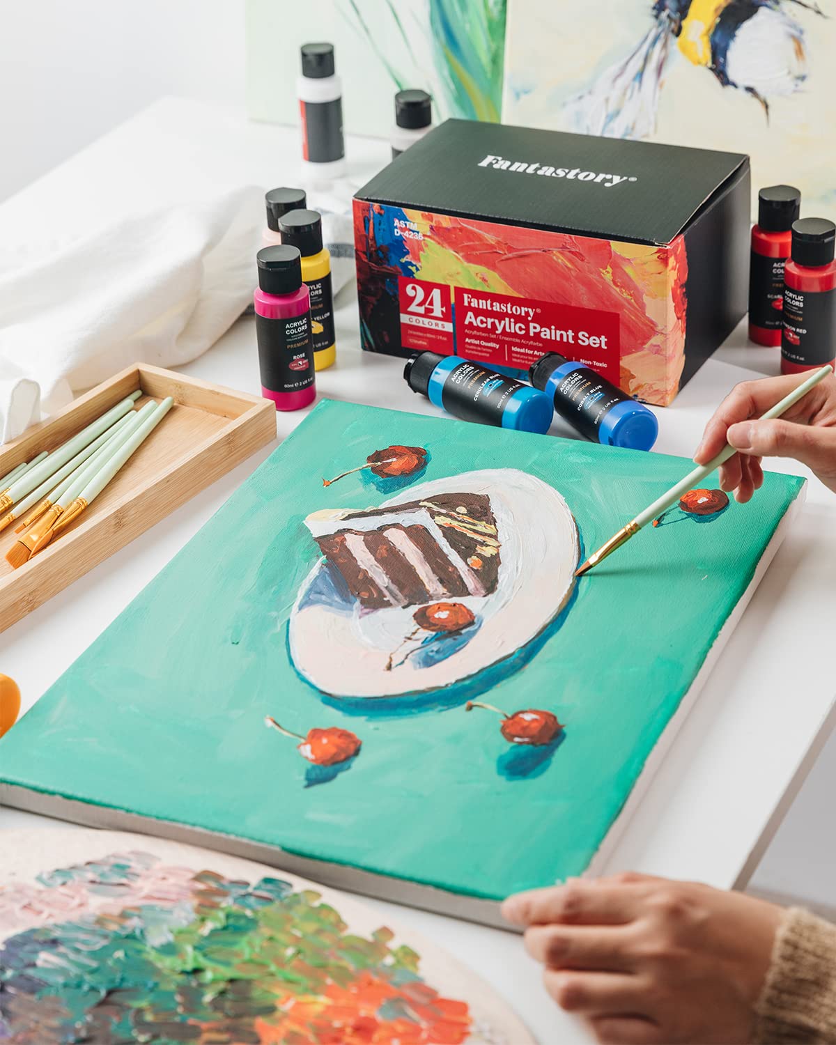 Buy Fantastory Acrylic Paint Set, 24 Classic Colors(2oz/60ml