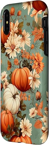 Miniatura 8 de Funda con temática de otoño para iPhone 13 Pro Max con diseño de calabaza de otoño