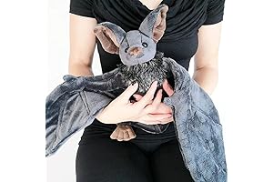 12" Large Bat Plush Toys, Creepy Bat Stuffed Animals, Lifelike Gothic Bat Soft Plush Dolls