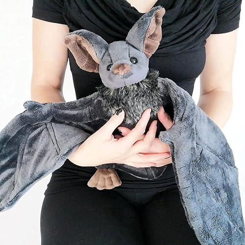 Enivtfz 12" Large Bat Plush Toys, Creepy Goth Bat Stuffed