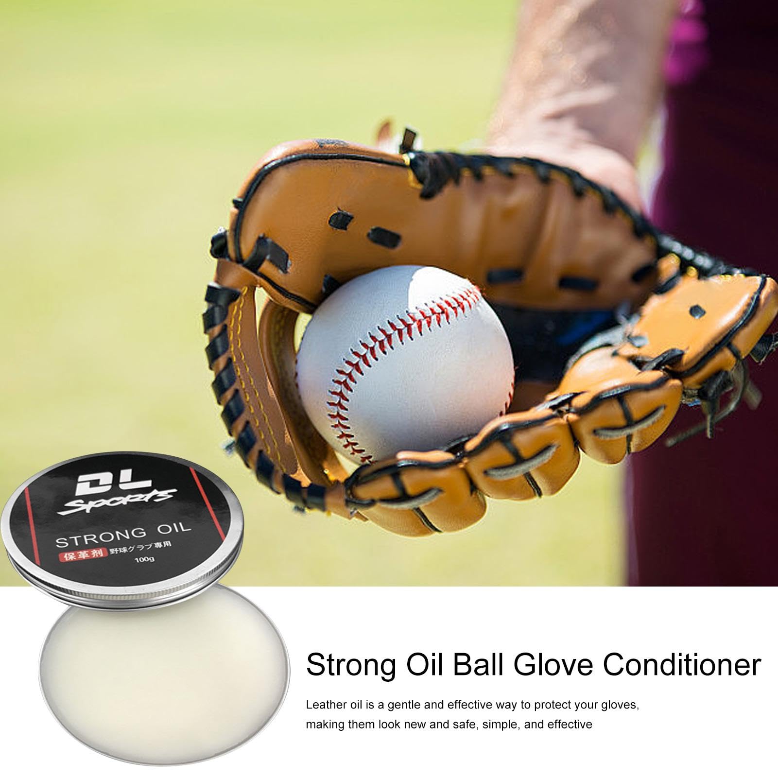 Revitalisant pour gants – Traitements en cuir, -shampoing pour gants de baseball et softball, accessoires de gants de baseball pour l'entretien des moufles, réparation des moufles, polissage des