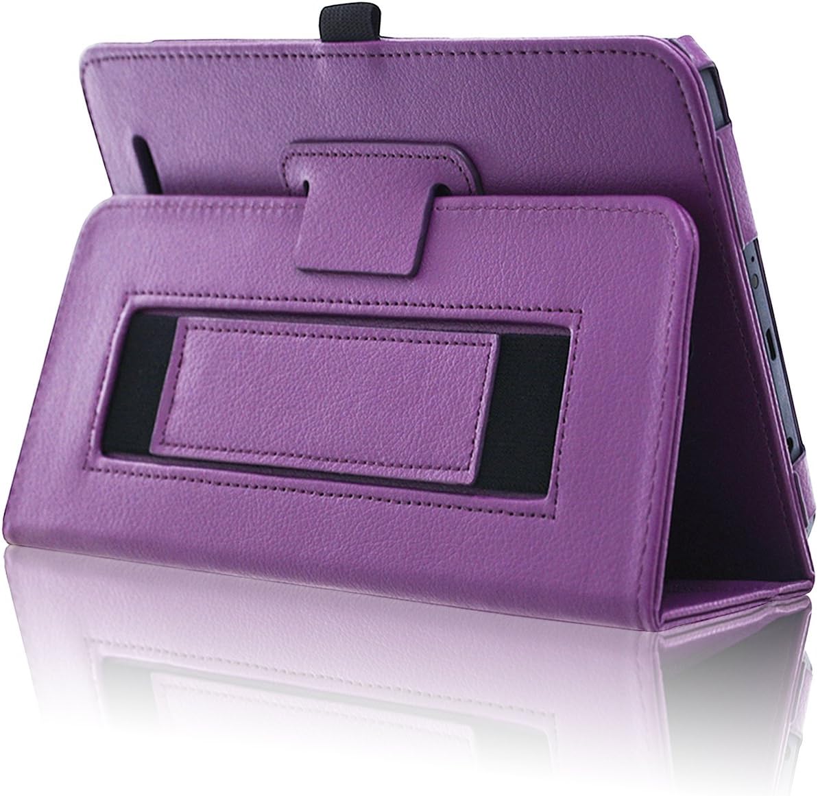 ACdream Alcatel A30 8 Inch Tablet Case, Premium PU Folio Leather Tablet Case for Alcatel A30 8 Inch Tablet (2017 Version), Purple