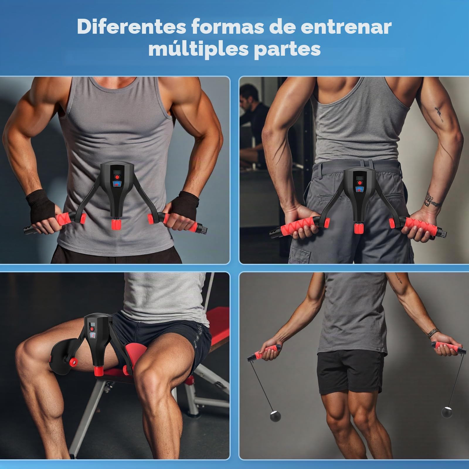 Entrenador de Muslos , Ejercitador Interno del Muslo 0-132 LB, Entrenador Muscular Pélvico con Medidor, Aparato de Culturismo Glúteo, Entrenador de Fitness para los Muslos de Glúteos
