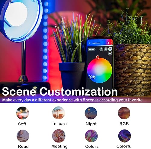 Miniatura 4 de DOGAIN Bombillas inteligentes pequeñas A15, bombilla RGB que cambia de color compatible con Alexa Google Home, bombilla LED con base E12, WiFi