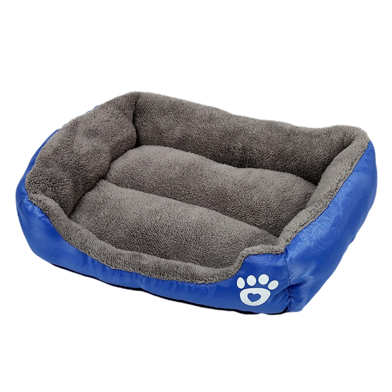 Mateju Plush Pet Bed Rectangle, Comfortable Fluffy Pet Cushion Warm Thick Warm Soft Plush Dog Cat Bed for Indoor Calming Puppy Kitten Petbed, for Small Medium (Royal blue,80x60x13cm) — image 1