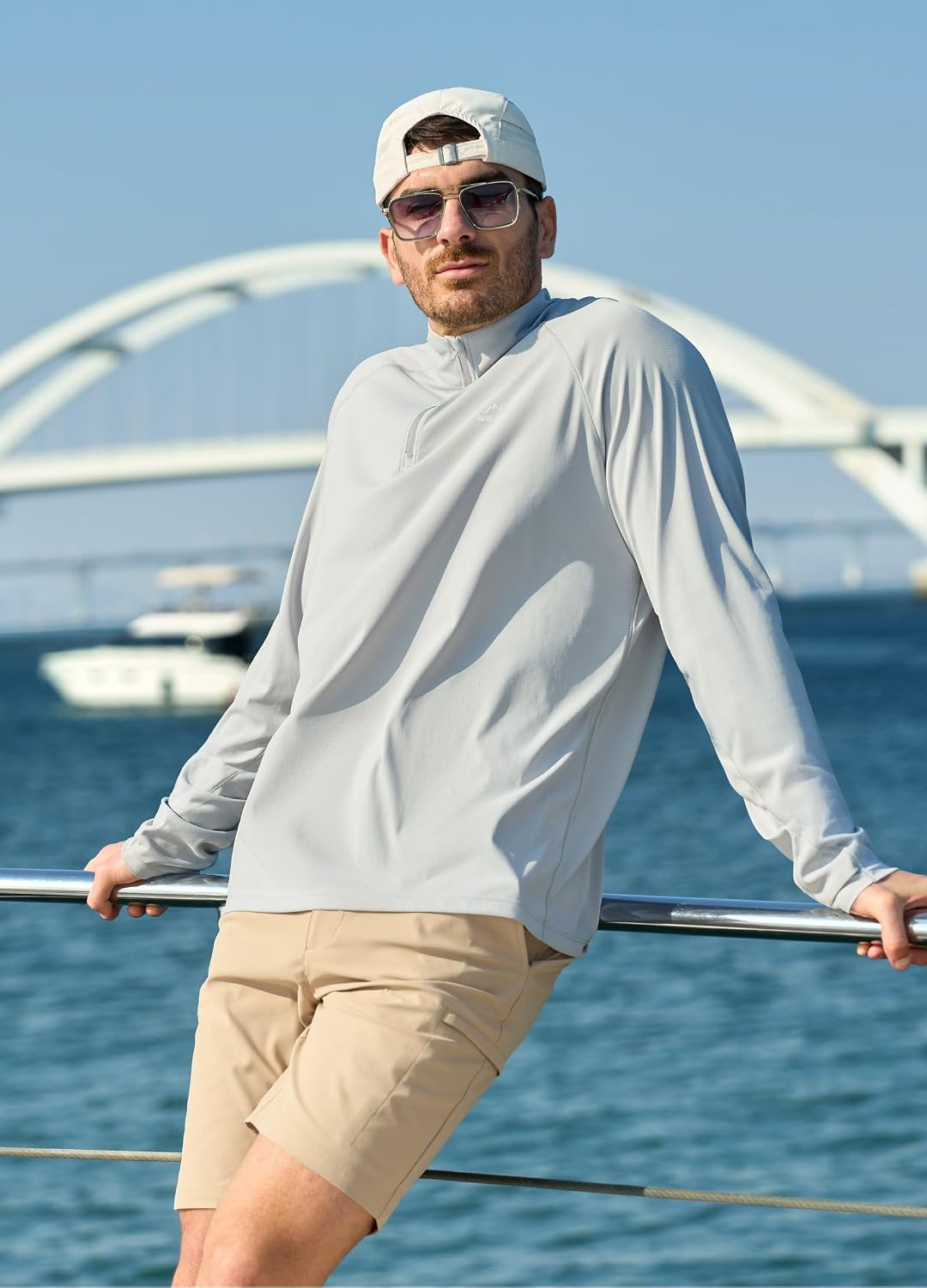 Willit Men's Sun Shirts Long Sleeve UPF 50+ Golf Quarter-Zip Lightweight Quick Dry Pullover Hiking Fishing SPF UV T-Shirts