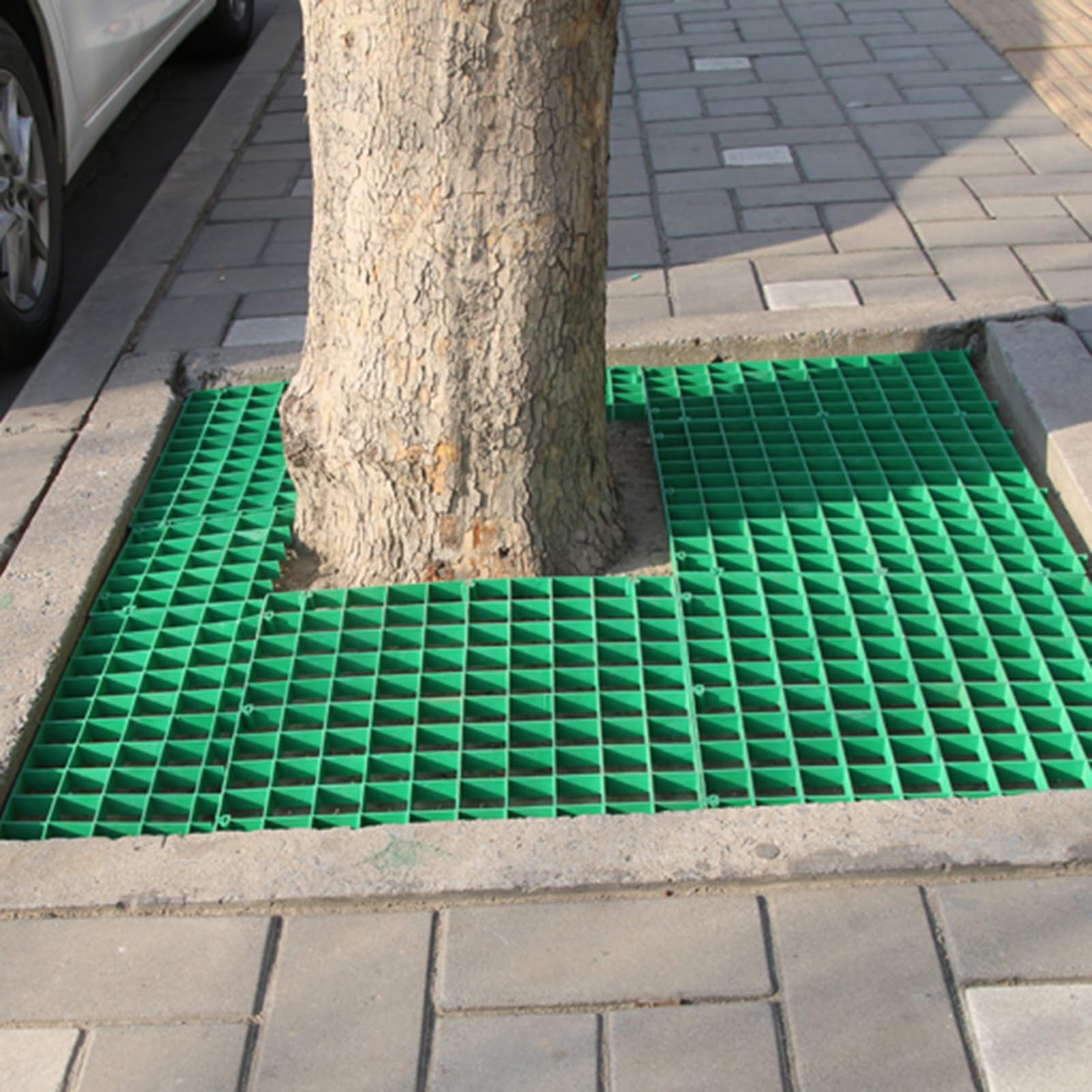 Generisch Hochleistungs-Rasenplatten für Einfahrten, Terrassen und Wege - 16-teiliges Set, 50x50cm, Bodeneinfassung für den Außenbereich (Farbe 2)