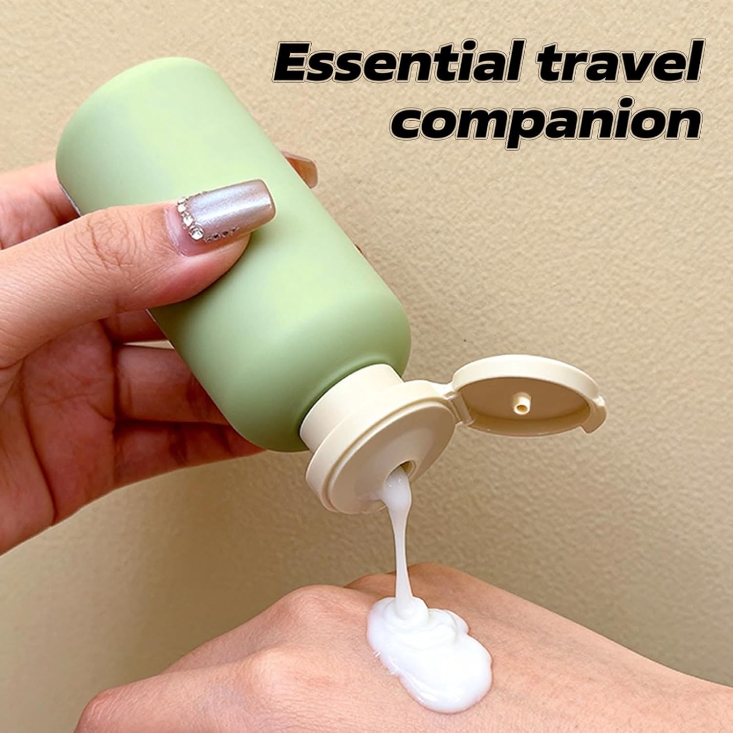 Travel Shampoo Bottle,3.4oz Leak Proof Travel Bottle,Plastic Bottles with Caps,Empty Squeeze Bottle,Squeeze for Liquids, Refillable Shampoo and Conditioner Bottles (10OZ)