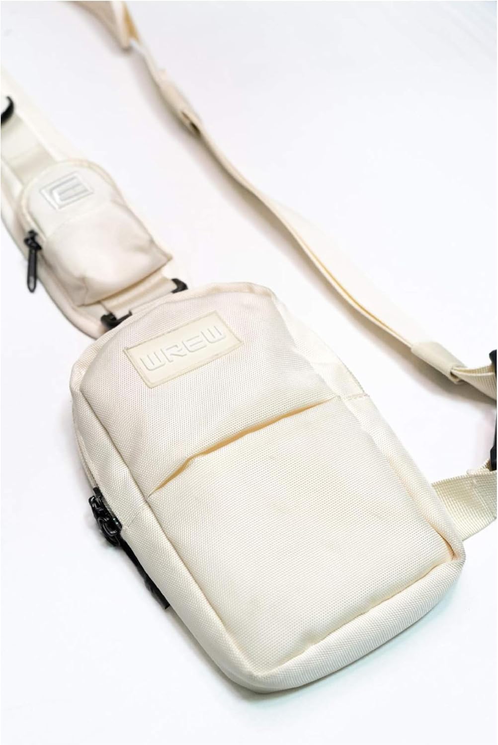 Mini Sling Bag for Men-Crossbody Bag with Shoulder Straps for Women-Multipurpose Keyholder Travel Backpack for Hiking (Beige) - Image 5