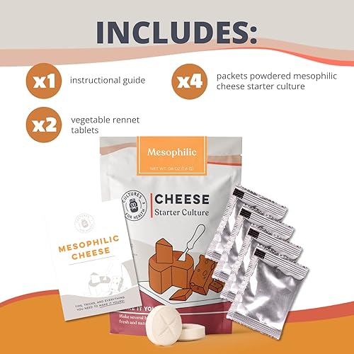 Miniatura 3 de Cultures for Health Cultivo iniciador de queso mesófilo | Queso crema, requesón, mozzarella | versátil, sin OMG, sin gluten, crea una variedad de