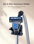 1700W Nettoyeur à vide, 45Kpa Nettoyant à vide sans sac, filtration multi-cyclonique, 2 Anti-allergène HEPA Filtres, 3.5QT Dust Cup, 4 Outils, Aspirateur cordé pour plancher dur, Tapis, Cheveux d'animaux, Marine