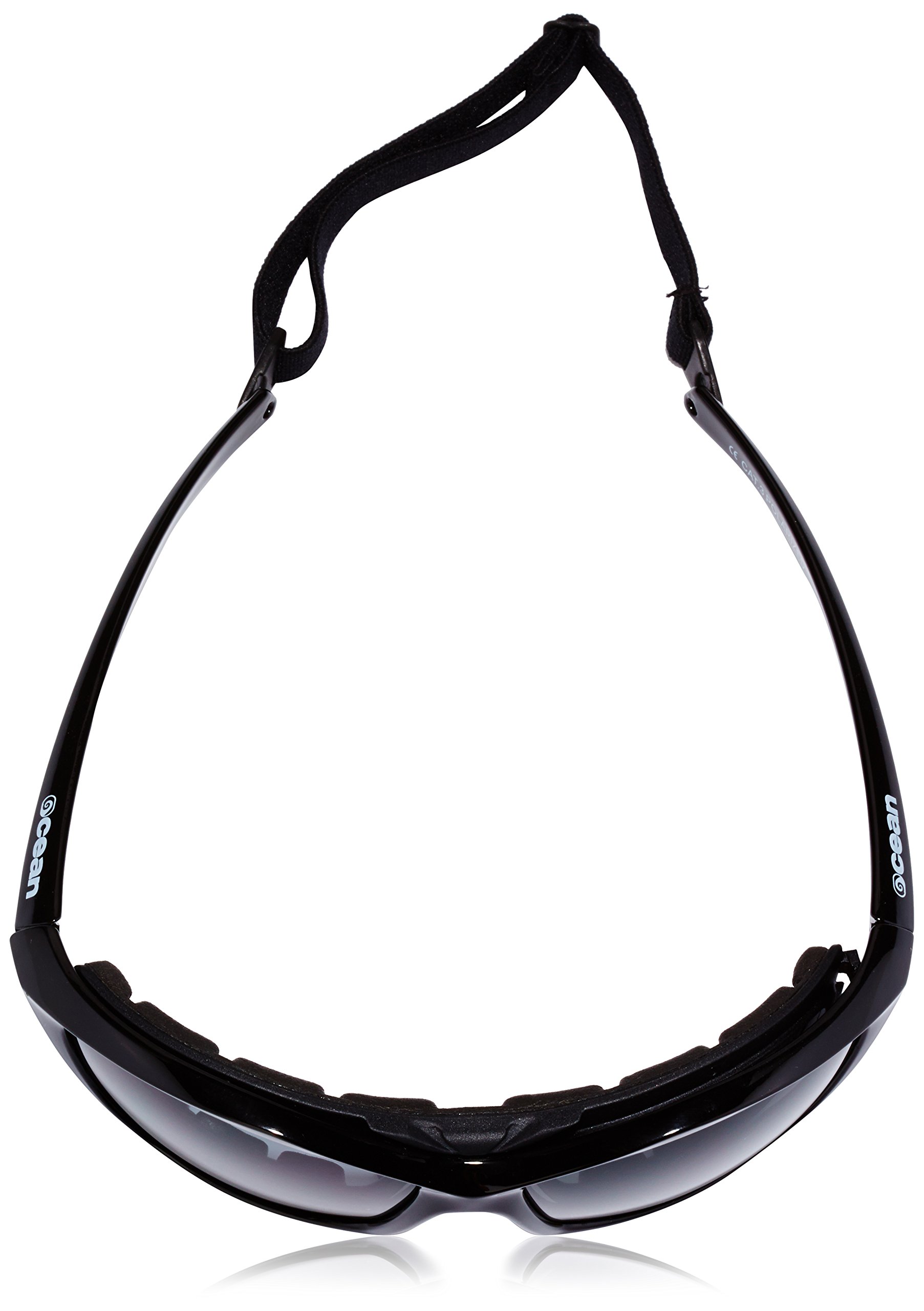 Ocean Sunglasses Lake Garda - Gafas de Sol polarizadas - Montura : Negro Brillante - Lentes : Ahumadas (13000.1)