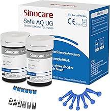 sinocare 50 Blutzuckerteststreifen nur für Safe AQ UG Blutzucker (Blutzuckerteststreifen 50)