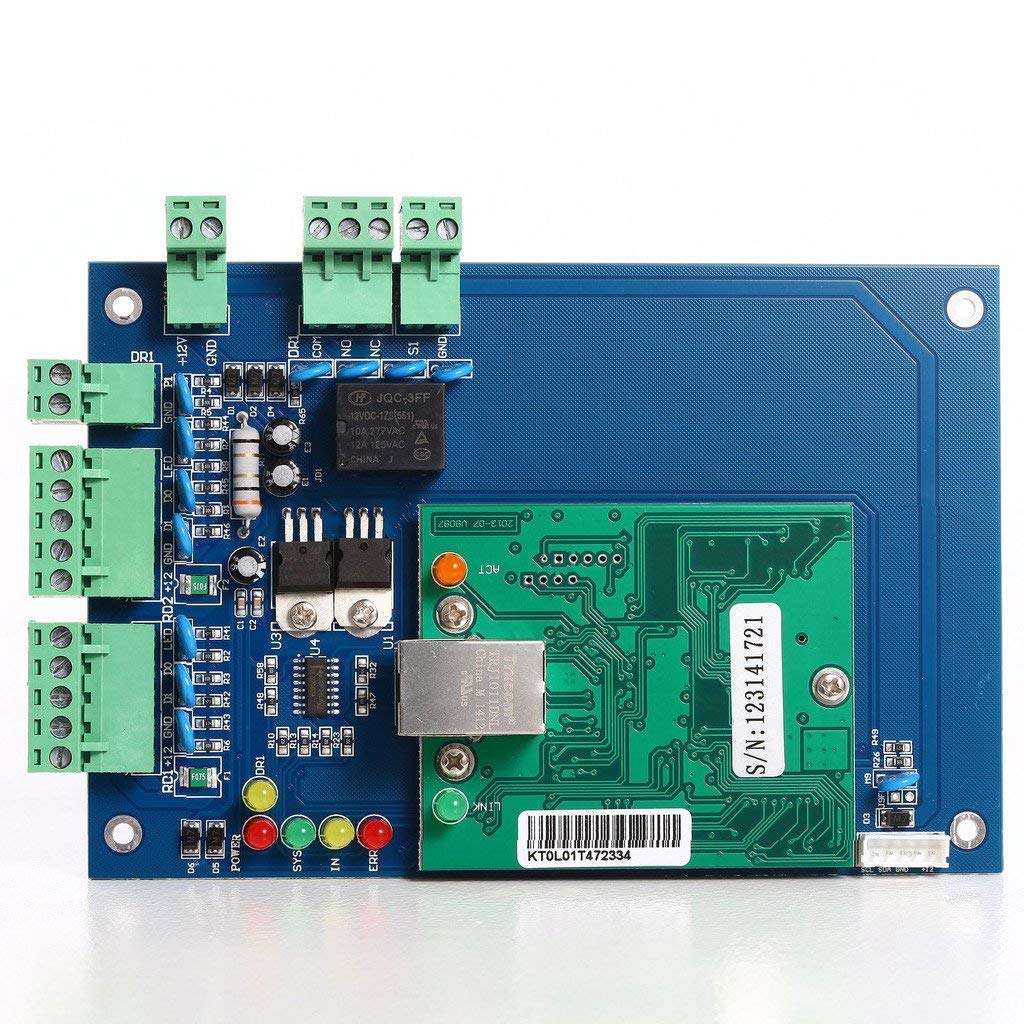 UHPPOTE Kit Complet de Contrôle d'Accès TCP IP Network Board Panel de contrôle d'accès Alimentation de Courant AC230V Serrure Magnétique Maintien de Force 600Lbs 280Kg