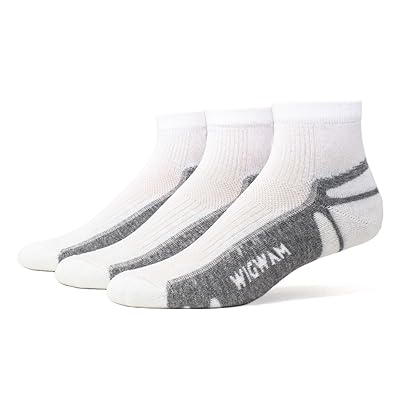 Wigwam Thunder Quarter 3 Pack Low Cut Socks Shoes White/Grey