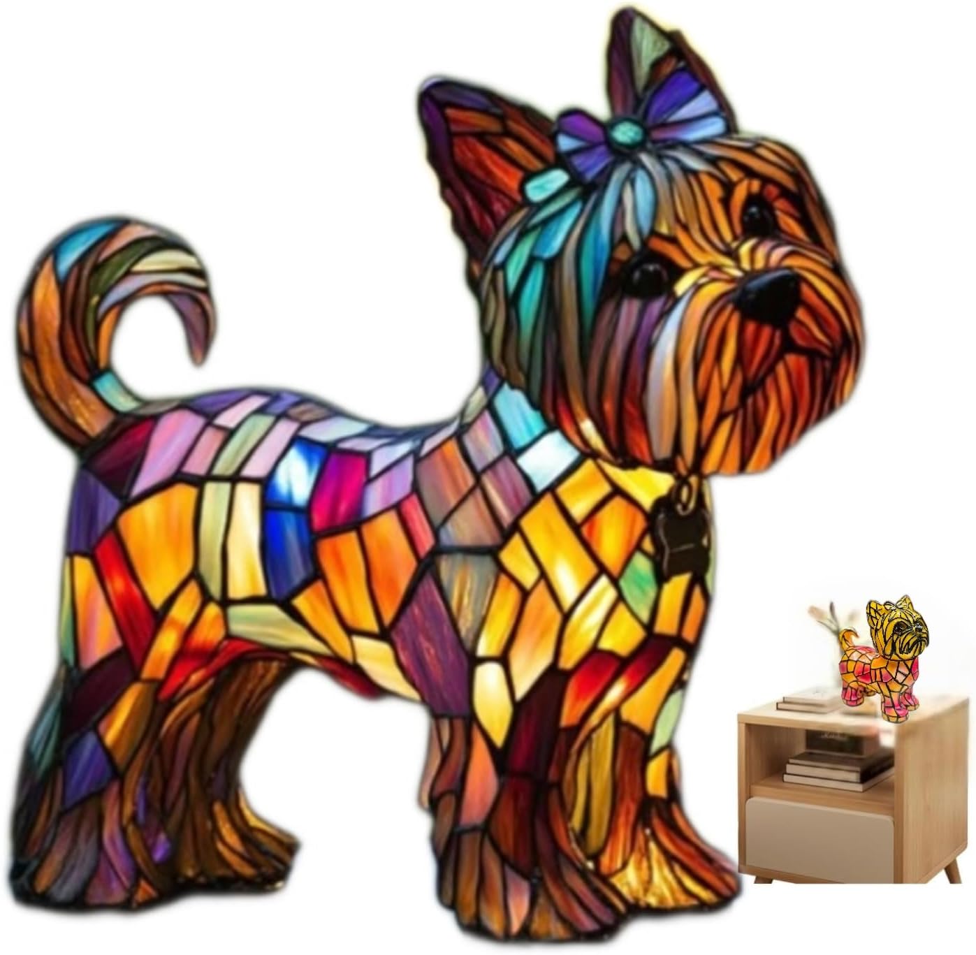 Retro Cat Colorful Resin Cat Table Lamp，3D Cute Pet Cats Themed LED Night Lamp，Perfect Gift for Pet Lovers Retro Cats Design Home Decor Lighting
