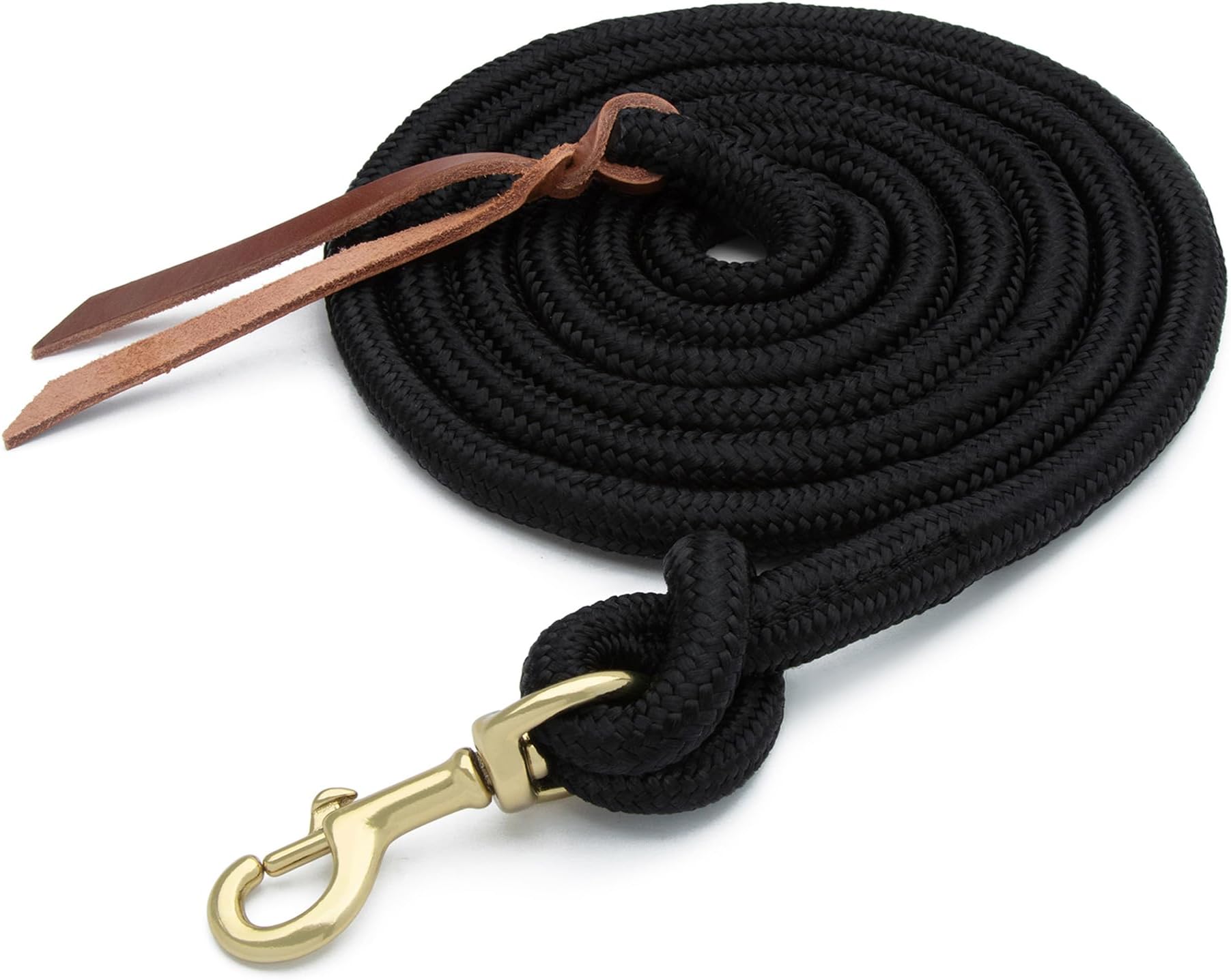 Weaver Leather Unisex's Poly Cowboy Lead with Snap, 5/8" x 10', Black
