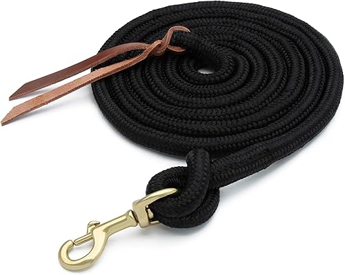 Cuerda de Guía Weaver Equine Performance, Cuerda de Guía Larga para Caballo con Enganche Rápido para Cabestro, Agarre Suave y Cómodo, Equipo de
