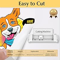 Vista 2 de TransOurDream Iron on Heat Transfer Paper for Dark T Shirts (10 Sheets 8.5x11", Dark 3.0) Printable HTV Vinyl for Inkjet & Laserjet Printer, Oscuro