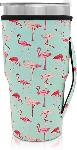 1 paquete de fundas reutilizables para tazas de café helado, fundas aislantes de neopreno Ideal para vaso de 30-32 onzas, Trenta Starbucks (sólo