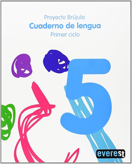 Portada de Cuaderno de Lengua 5º Primaria Proyecto Brujula