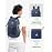 WATERFLY Lightweight Packable Hiking Backpack: 30L Foldable Travel Daypack Ultralight Camping Day Pack for Woman Man Dark Blue