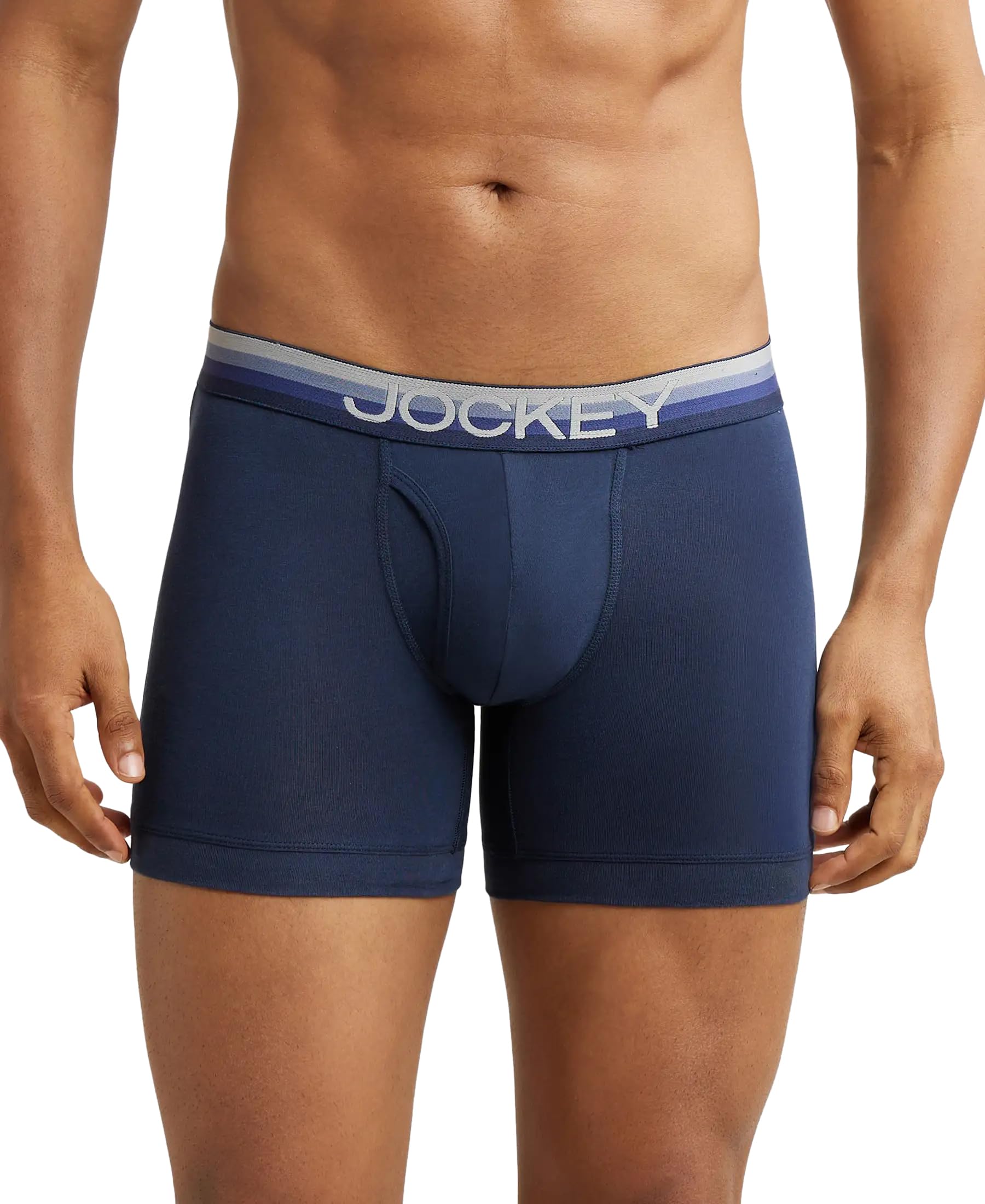 jockey ZN03 Men's Super Combed Cotton Elastane Stretch Solid Boxer Brief with Ultrasoft Waistband-picture-20