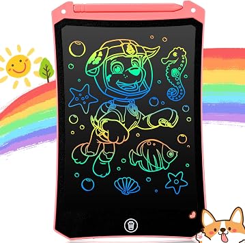 Gifts for Kids Girls Toys - 8.5inch LCD Writing Tablet Colorful Drawing Pad Educational Graffiti Doodle Board Etch Sketch for 3-7 Year Old Boys Girls Toddler, Birthday Pink