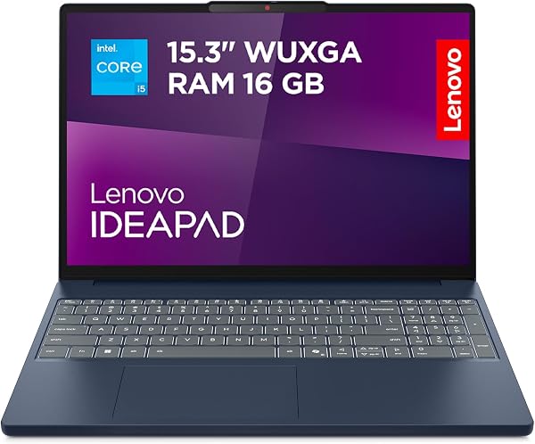 Lenovo IdeaPad Slim 3 Laptop | 15.6 Inch WUXGA Display | Intel Core i5-13420H | 16GB RAM | 512GB SSD | Intel UHD Graphics | Windows 11 Home | QWERTZ | Cosmic Blue | 3 Months Premium Care - 1