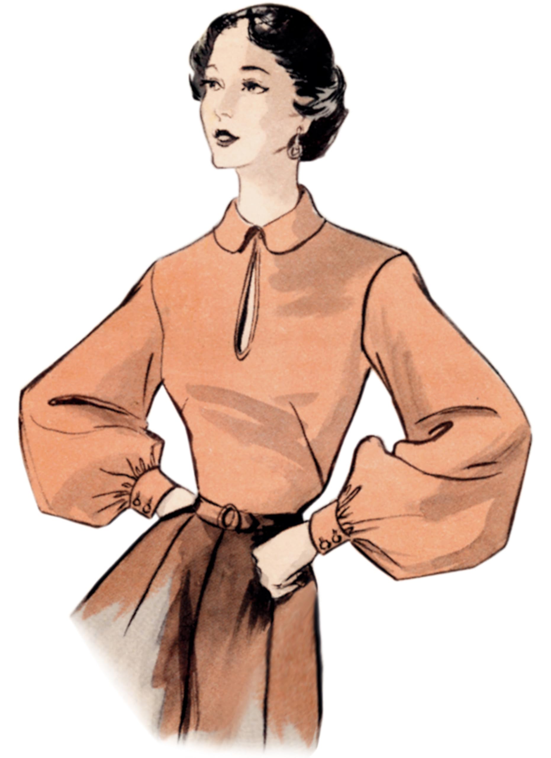 BUTTERICK Sewing Pattern B7017A Set of Sleeves for Dresses and Blouses A (S-M-L-XL), Multicoloured - Image 4