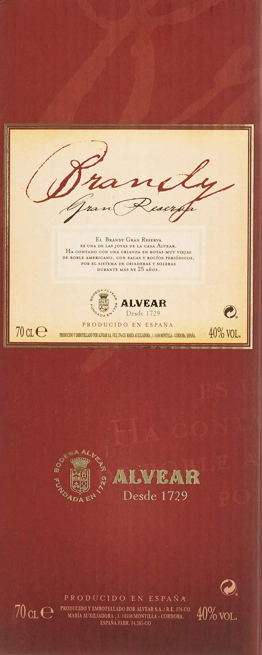 Alvear Gran reserva Brandy (1 x 0.7 l)