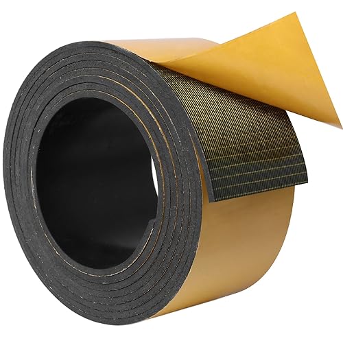 Miniatura 38 de DGSL Hoja de goma de neopreno autoadhesiva, 1 pulgada de ancho x 1/8 pulgadas de alto x 10 pies de largo, hojas de goma sólida, rollos y tiras