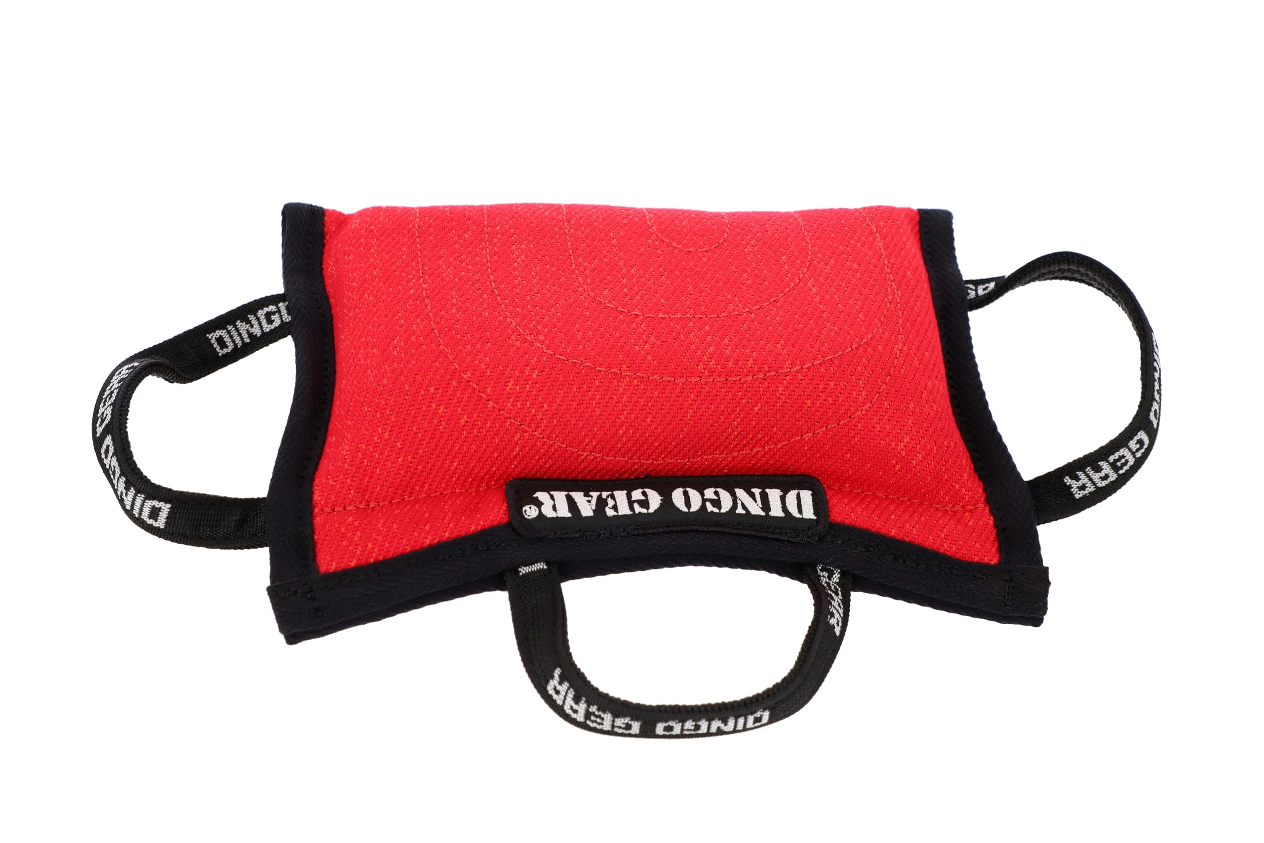 Dingo Gear Cojín Mordedor en Forma de Cuña, Tamaño Mediano y Suave, de Algodón-Nailon para Entrenamiento IPO IGP, Adiestramiento de Perros, Color Rojo, Modelo S00527